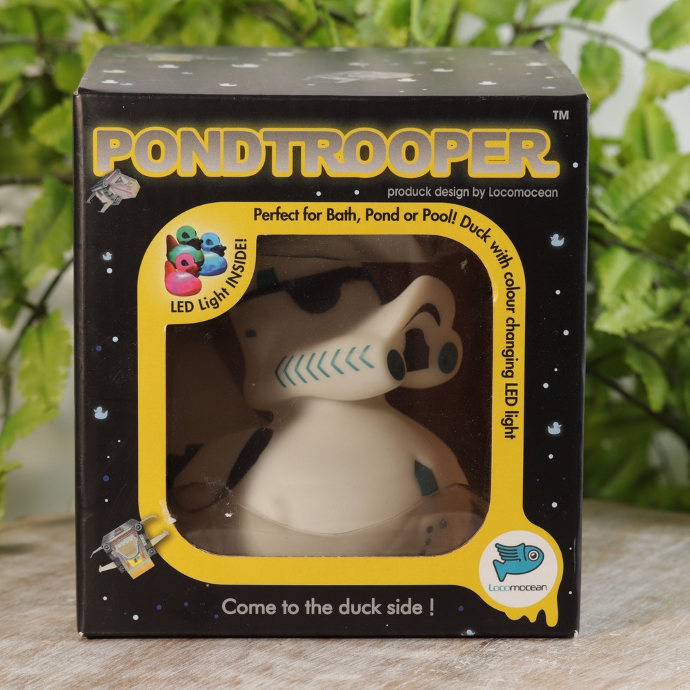 Locomocean Pondtrooper LED Color Changing Rubber Duck Bath Toy Star Wars Parody